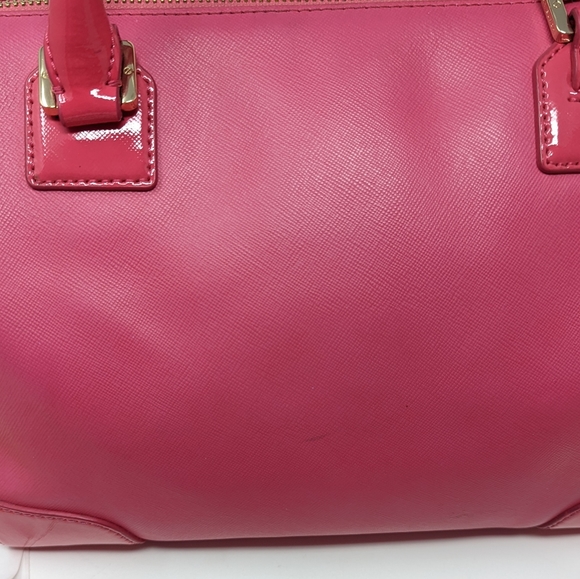 🎉Sale!🦄Rare!Tory Burch Pink Bag Bougainville Pink Robinson Middy Satchel Strap - Picture 10 of 16